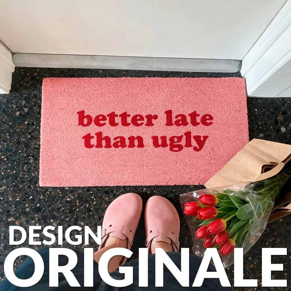 Better Late Than Ugly Pink Doormat, photo 7