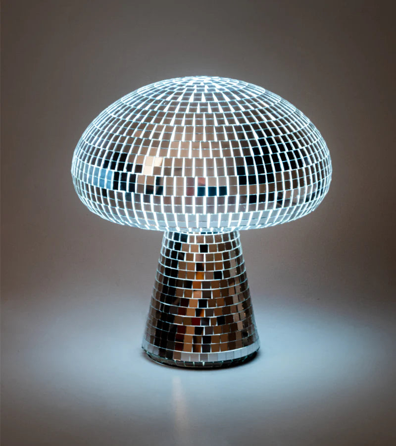 Lampada Fungo Disco in Vetro